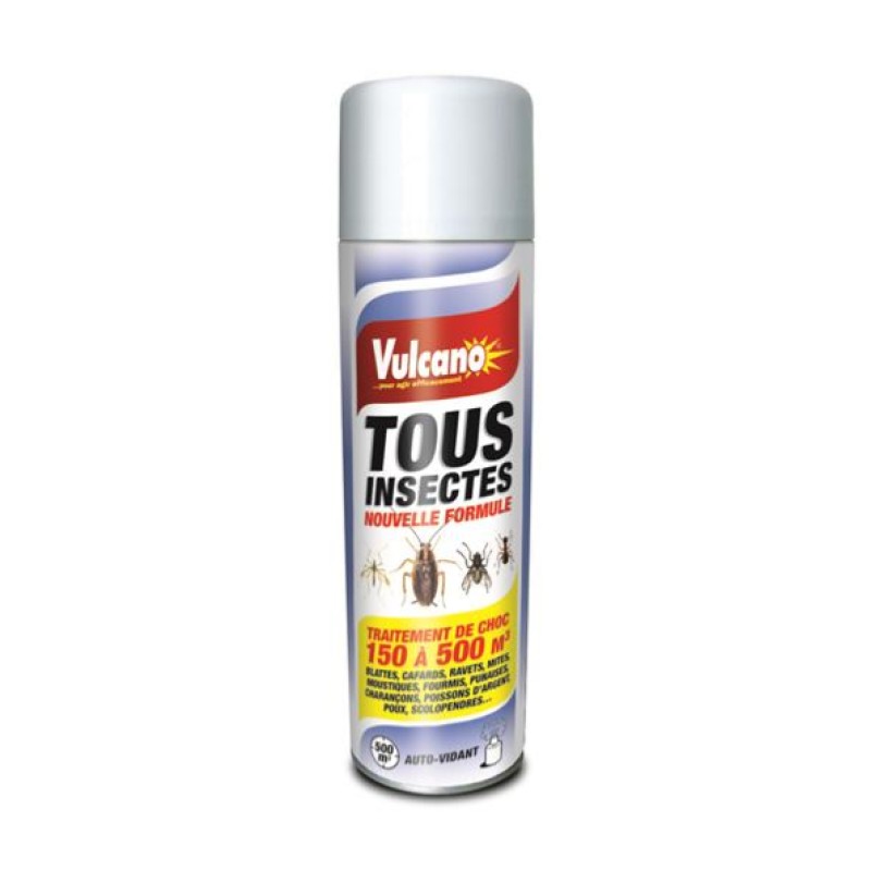 VULCANO AEROSOL TOUS INSECTES 500ML (mouche/moustique/